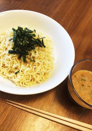 サッポロ一番味噌ラーメン味噌バターつけ麺-レシピのメイン写真