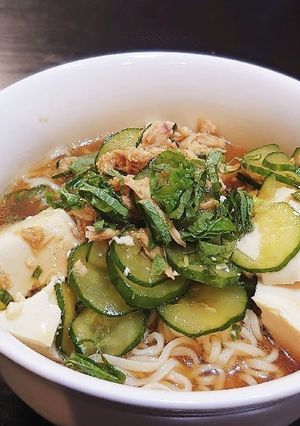 サッポロ一番☆冷や汁麺-レシピのメイン写真