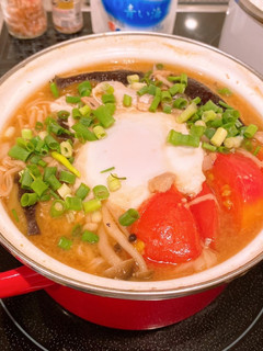 サバ缶を使ったぽかぽか味噌煮込みうどん☆-レシピのメイン写真
