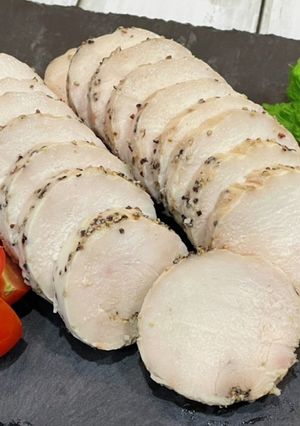しっとり柔らか鶏ハム♪詳しい巻き方注目！-レシピのメイン写真