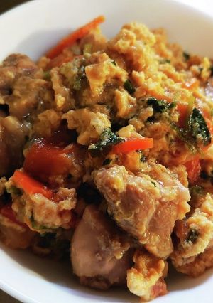 親子丼～カレー味噌風味～-レシピのメイン写真
