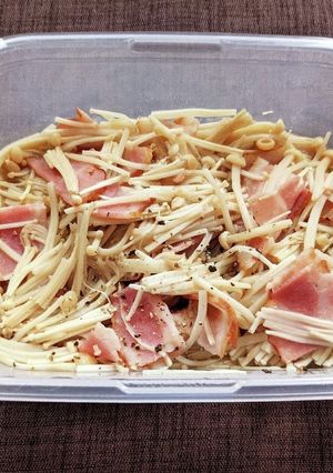 えのきとベーコンのポン酢蒸し-レシピのメイン写真