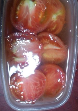 超簡単　トマトの冷し煮浸し-レシピのメイン写真