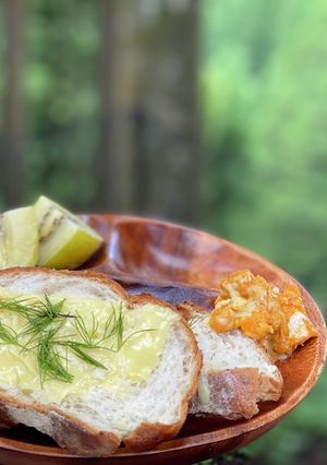 キャンプ飯・ハーブチーズトースト-レシピのメイン写真