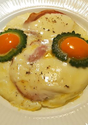 ゴーヤのハムエッグ-レシピのメイン写真