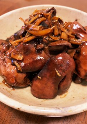 鳥レバーのウスターソース煮-レシピのメイン写真