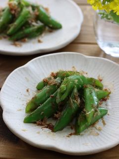 スナップえんどうのおかか和え-レシピのメイン写真