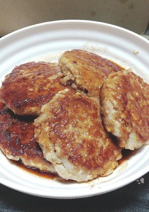 つなぎ不要！簡単ふわふわ豆腐ハンバーグ-レシピのメイン写真