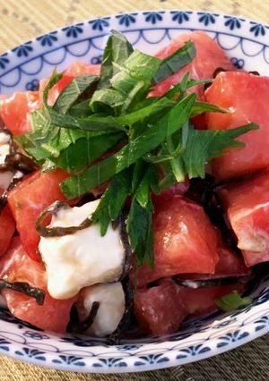 トマトとクリームチーズの塩こんぶサラダ-レシピのメイン写真