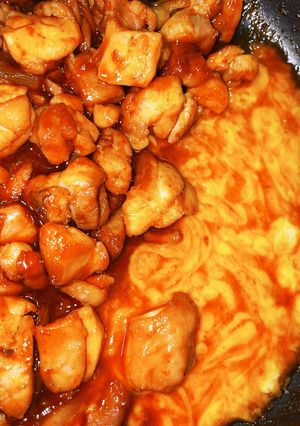 材料3つ！簡単鶏肉チーズダッカルビ-レシピのメイン写真