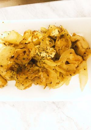ささみと玉ねぎのカレー炒め-レシピのメイン写真