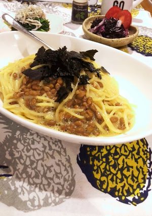 納豆パスタ-レシピのメイン写真