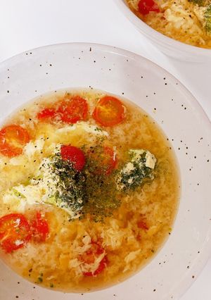 洋風トマたまとうふスープ-レシピのメイン写真