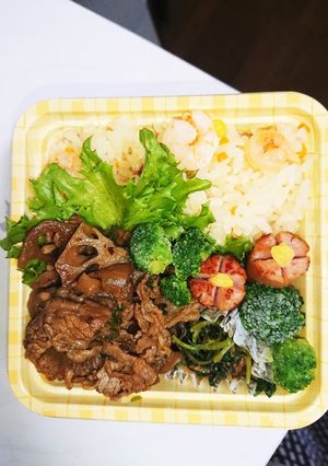 【夫婦弁当81】牛肉蓮根と三つ葉のお浸し-レシピのメイン写真