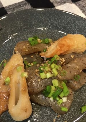 ちくわとこんにゃくの柚子胡椒炒め-レシピのメイン写真