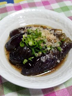 レンジで簡単!ナスの揚げ浸し風-レシピのメイン写真