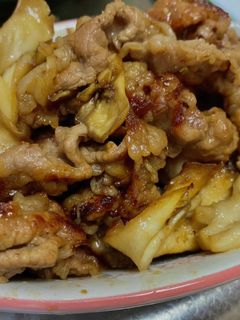 簡単!牛肉と舞茸のガーリックバター炒め!-レシピのメイン写真