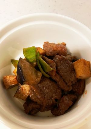 牛肉と茄子の甘辛酢-レシピのメイン写真