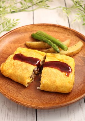 簡単！丸めない☆オムハンバーグ-レシピのメイン写真