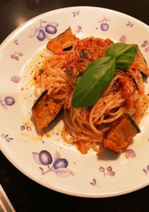 トマトソースのナスパスタ-レシピのメイン写真