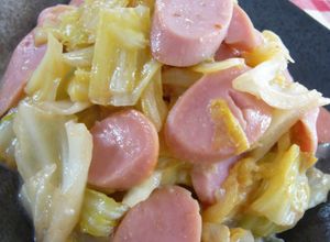✿キャベツと魚肉ソーセージのめんマヨ炒め-レシピのメイン写真