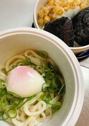 温玉のせ冷やしうどん弁当-レシピのメイン写真