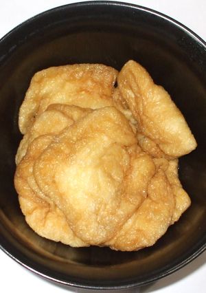 新いなり寿司の油揚げ♪簡単あげ電子レンジ-レシピのメイン写真