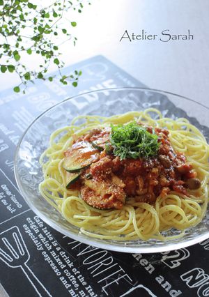 10分♪ズッキーニ✿トマトソースパスタ-レシピのメイン写真