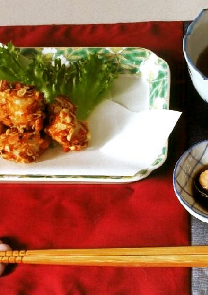 鮟鱇の柿の種フライ-レシピのメイン写真