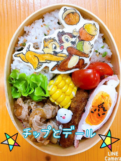 チップとデール キャラ弁 オブアート-レシピのメイン写真
