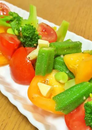 夏野菜の塩麹入りカラフルマリネ-レシピのメイン写真