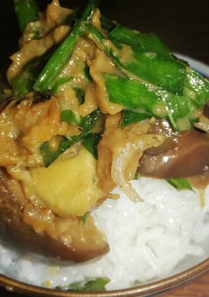 飯【まんまどろぼう】ナス味噌！ゆりさん風-レシピのメイン写真