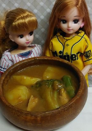リカちゃん♡カレー★野球シリーズヤクルト-レシピのメイン写真