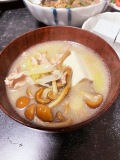 簡単!なめこ豚汁-レシピのメイン写真