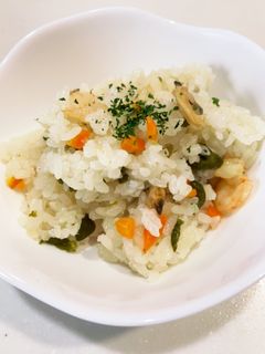 ゆかりのイブクロ シーフードピラフ-レシピのメイン写真