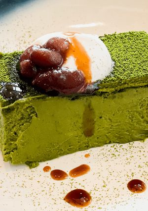 95℃ 濃厚リッチな抹茶のチーズケーキ-レシピのメイン写真