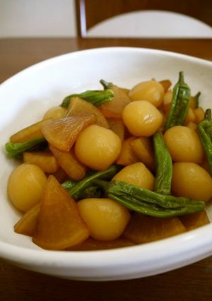 玉こんにゃくと大根の煮物♪-レシピのメイン写真