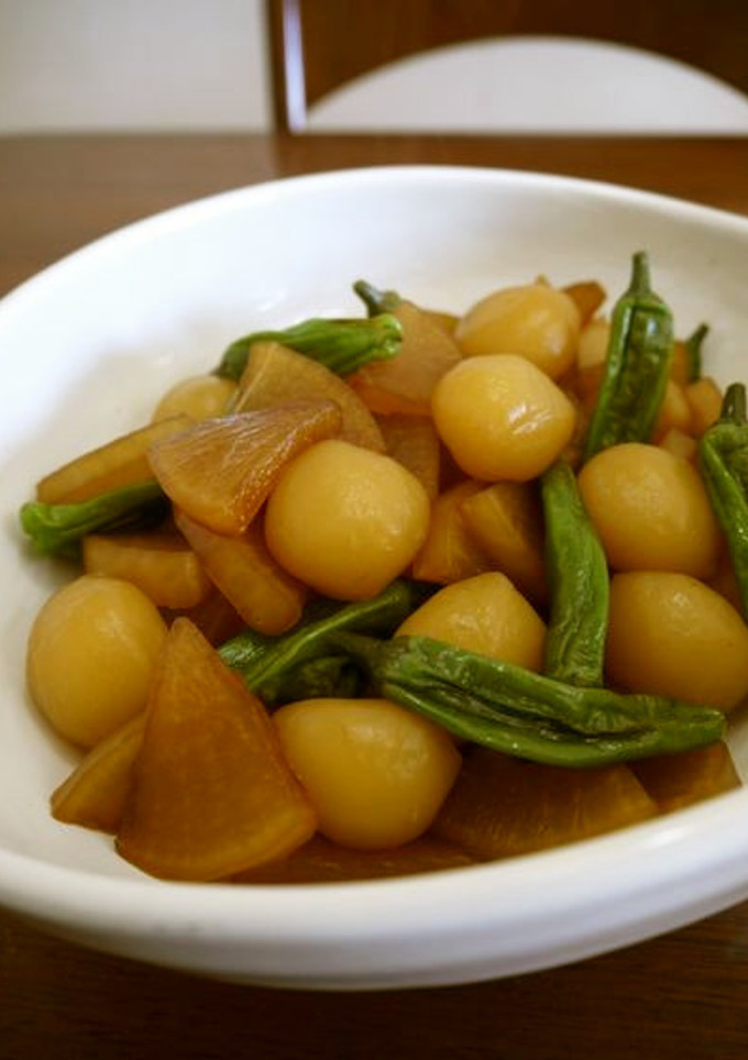 玉こんにゃくと大根の煮物♪-レシピのメイン写真