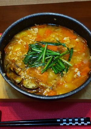 夏野菜のピリ辛煮　〜筋肉のための料理〜-レシピのメイン写真
