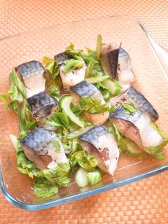 ☺レンジで簡単♪塩さばとセロリの酒蒸し☺-レシピのメイン写真