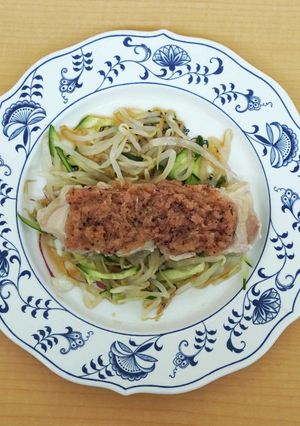 蒸し鶏の梅おろしポン酢-レシピのメイン写真