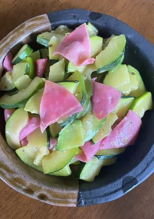 #ズッキニーとハムの簡単炒め物-レシピのメイン写真