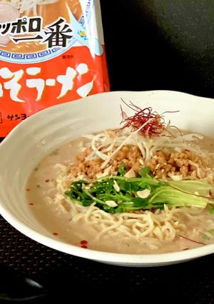 サッポロ一番みそラーメンで冷やし坦々麺-レシピのメイン写真