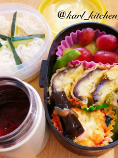 簡単七夕天ぷら素麺弁当覚書-レシピのメイン写真