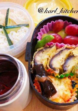 簡単七夕天ぷら素麺弁当覚書-レシピのメイン写真