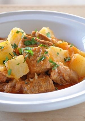 豚肉とじゃがいものパプリカワイン煮-レシピのメイン写真