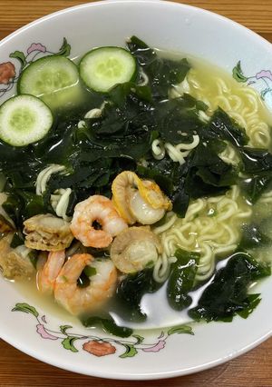 サッポロ一番塩シーフード冷やしラーメン-レシピのメイン写真