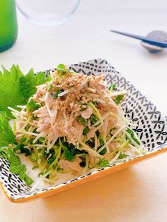 【家つま】ツナと貝割れのマヨポン-レシピのメイン写真