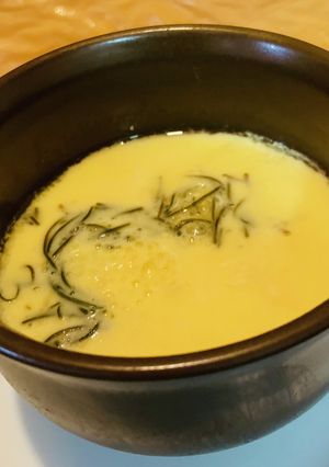 簡単!酒粕ともずくの茶碗蒸し-レシピのメイン写真