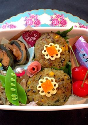 文月7 七夕ハンバーグ弁当-レシピのメイン写真